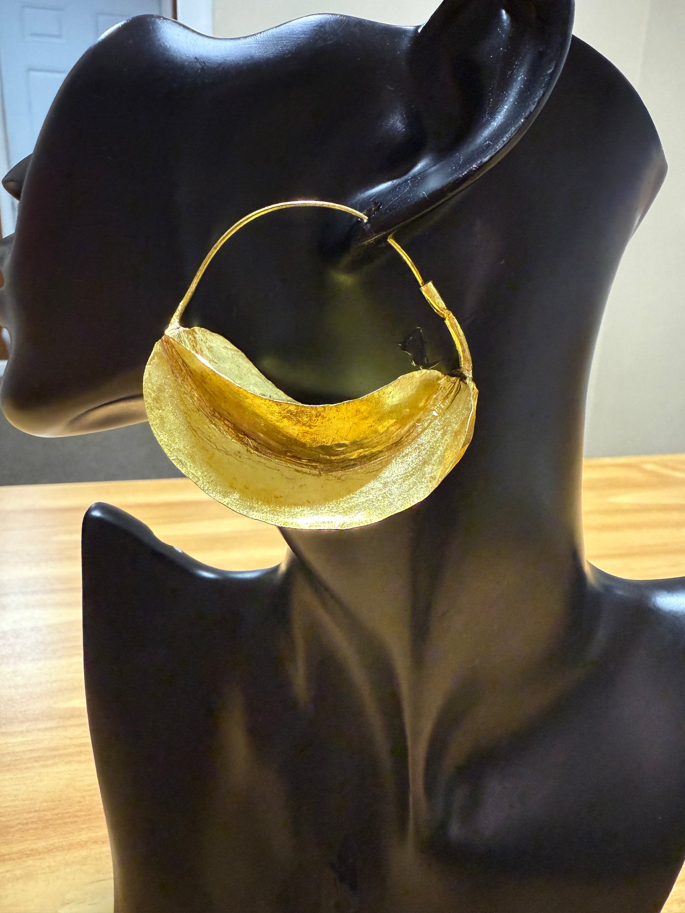 Classic Fulani Style 3 Hoop Earrings – 2.5 Inches (Gold & Silver Options)