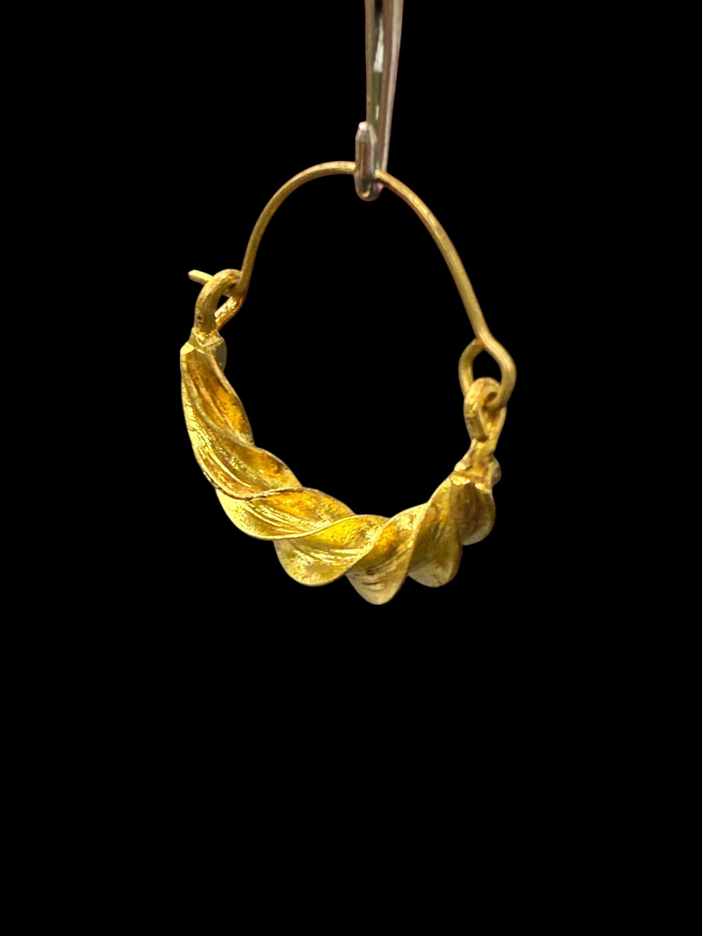 Slim Twisted Fulani Earrings – Handmade African Jewelry (1 Inch)