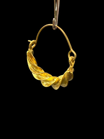 Slim Twisted Fulani Earrings – Handmade African Jewelry (1 Inch)