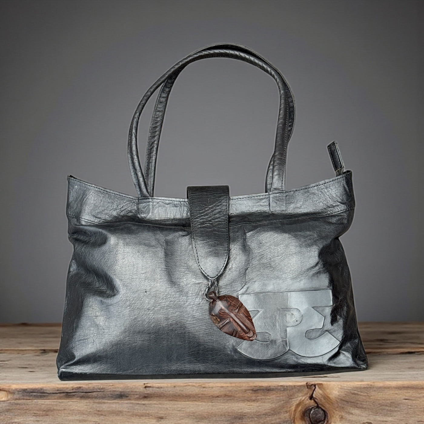 African Elegance: Unique Mali Leather Tote Bag
