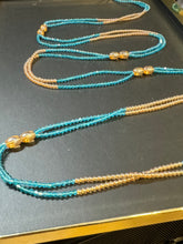 Load image into Gallery viewer, Baby Blue Crystal Double Strands Waistbeads
