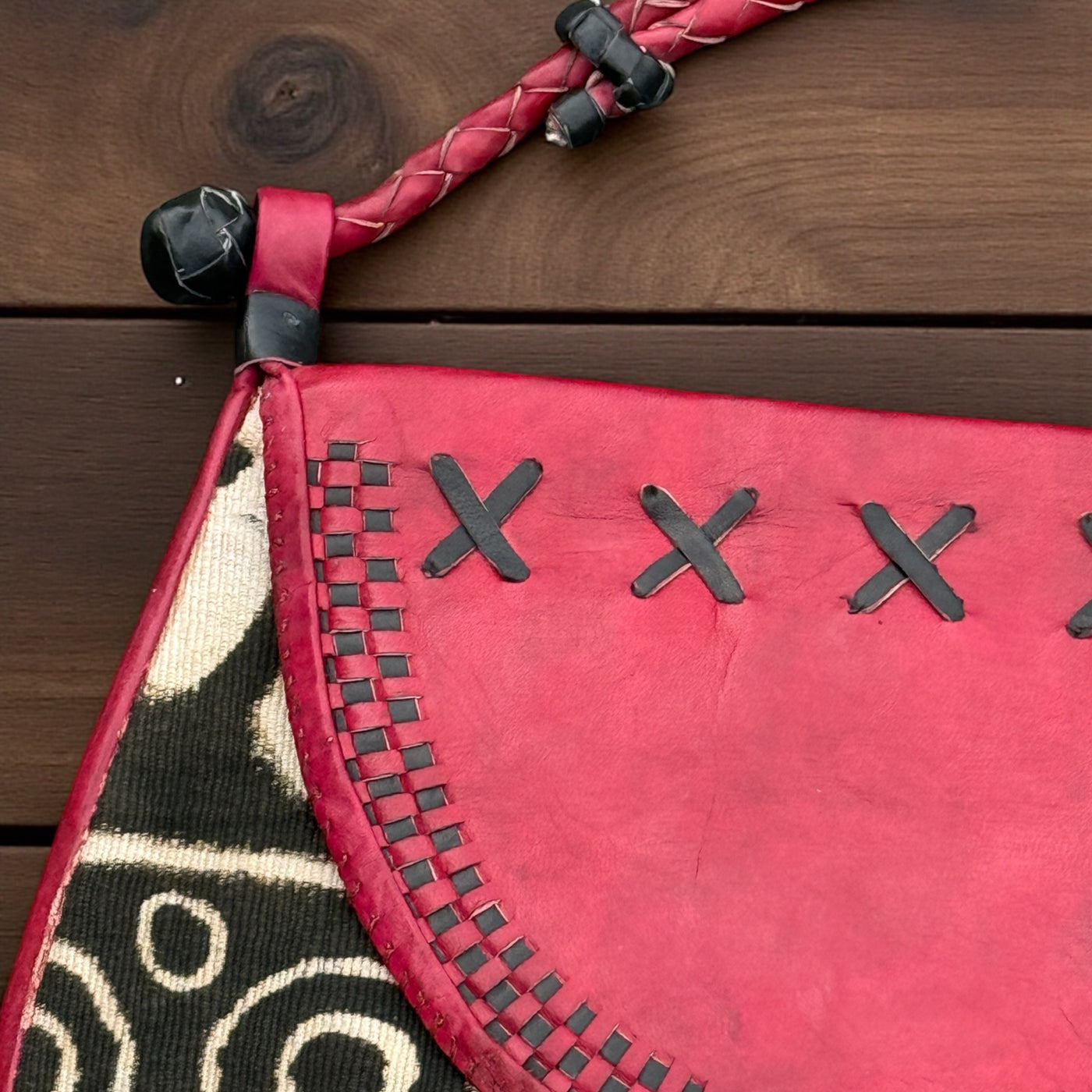 Mali Sunsets: Limited Edition Leather Messenger Bag 13”X14”