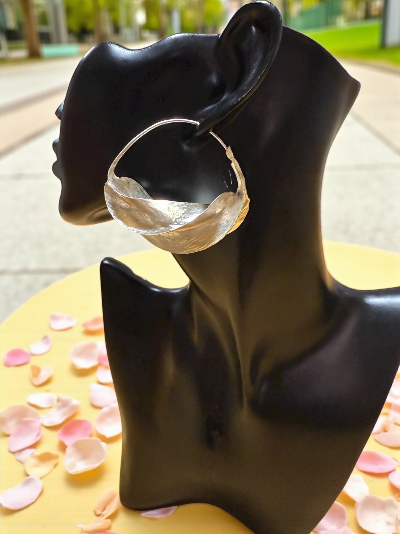 Classic Silver Plated Fulani Hoop Earrings – Multiple Sizes