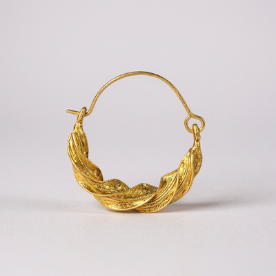 Slim Twisted Fulani Earrings – Handmade African Jewelry (1 Inch)