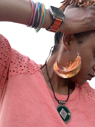 Copper Fulani Hoop Earrings – XS to Jumbo Sizes