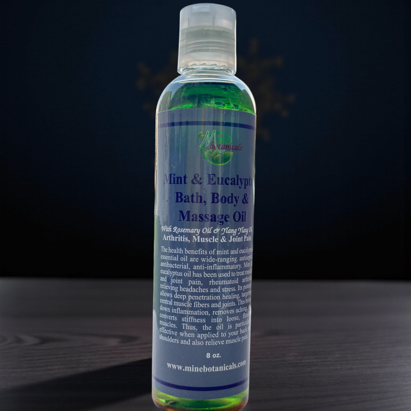 Mint & Eucalyptus Massage Oil – Muscle, Joint & Stress Relief