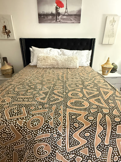 Desert Clay Mudcloth Blanket – 120” x 93”