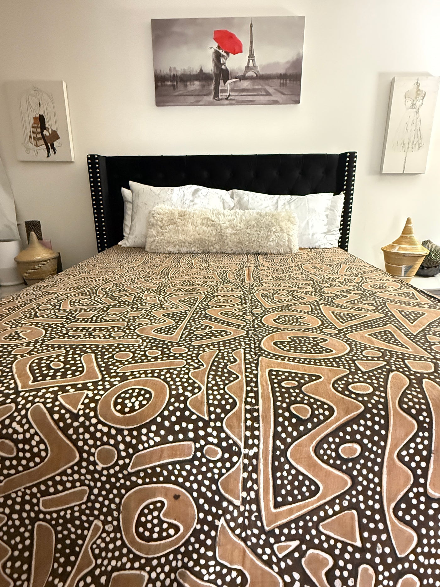 Desert Clay Mudcloth Blanket – 120” x 93”