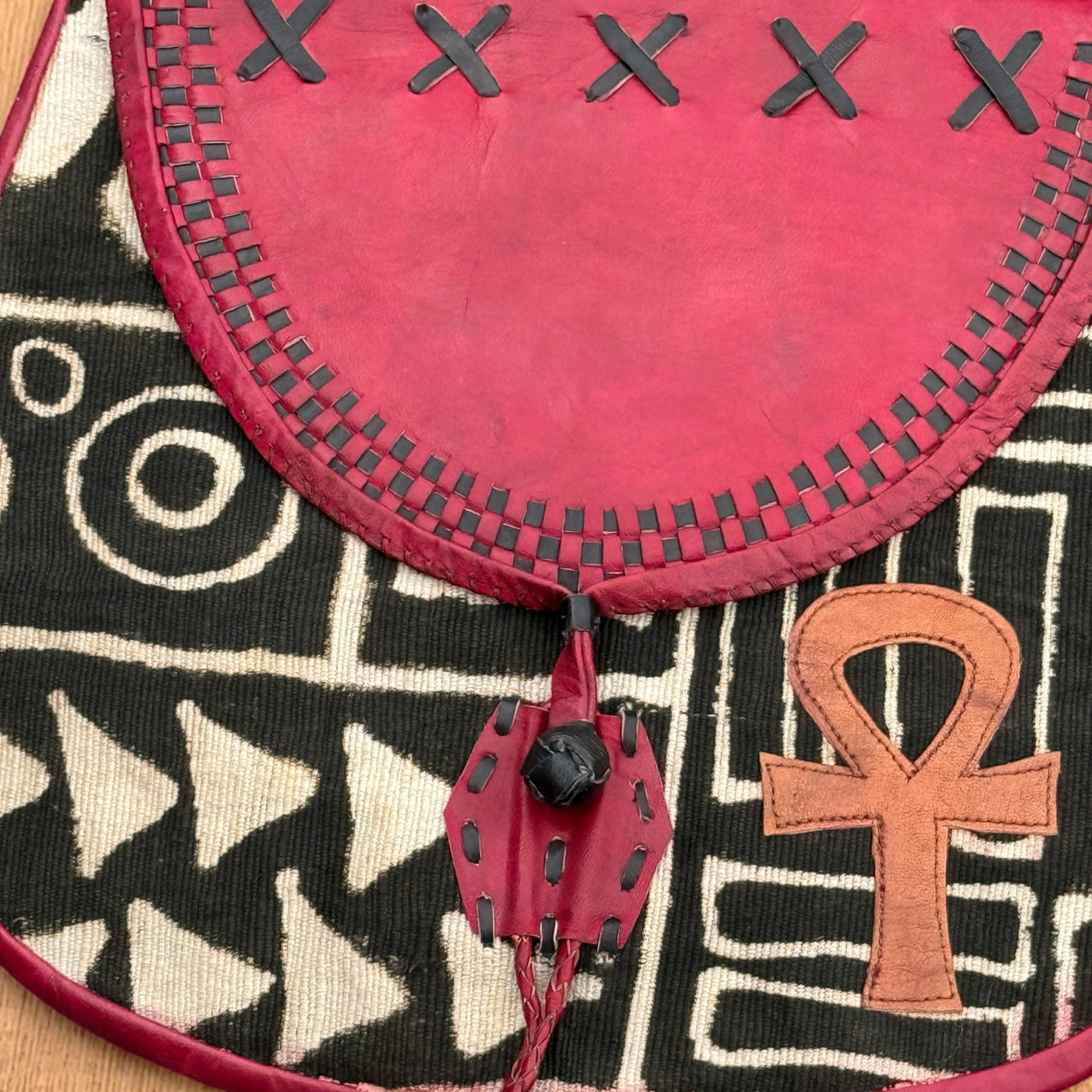 Mali Sunsets: Limited Edition Leather Messenger Bag 13”X14”