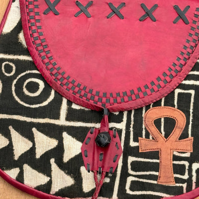 Mali Sunsets: Limited Edition Leather Messenger Bag 13”X14”