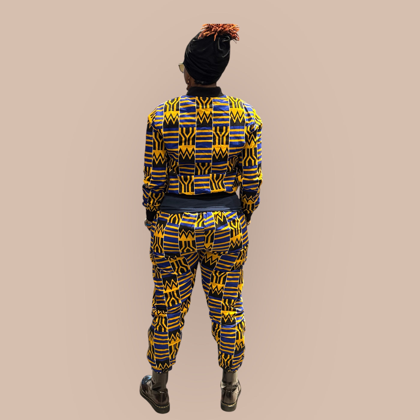 Vibrant African Print Jogging Set – Unisex Style, Bold & Comfortable