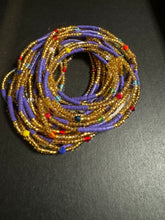 Load image into Gallery viewer, Zamzam Authentic Ghanaian Purple Waistbeads 43 Inches
