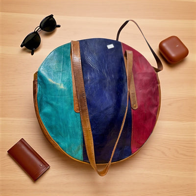 Mali Heritage Collection: Exquisite Handmade Leather Satchel