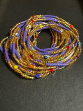 Load image into Gallery viewer, Zamzam Authentic Ghanaian Purple Waistbeads 43 Inches

