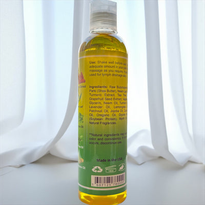 Turmeric & Neem Bath, Body & Massage Oil with Oregano – Hydrating, Nourishing, and Anti-Inflammatory