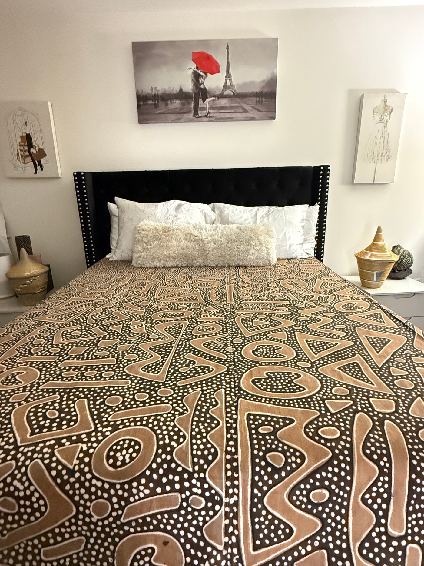 Desert Clay Mudcloth Blanket – 120” x 93”