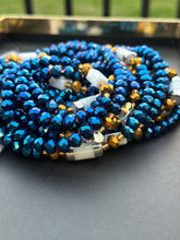 Load image into Gallery viewer, Adaeze (Royal Daughter)Authentic African Blue Waistbeads 46 Inches.
