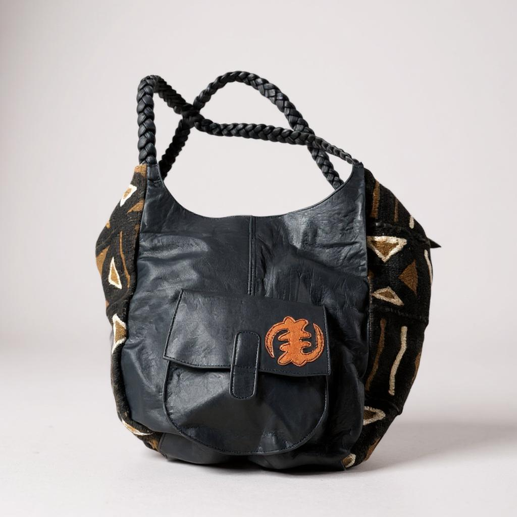 Tribal Essence: Handcrafted Mali Leather Bag
