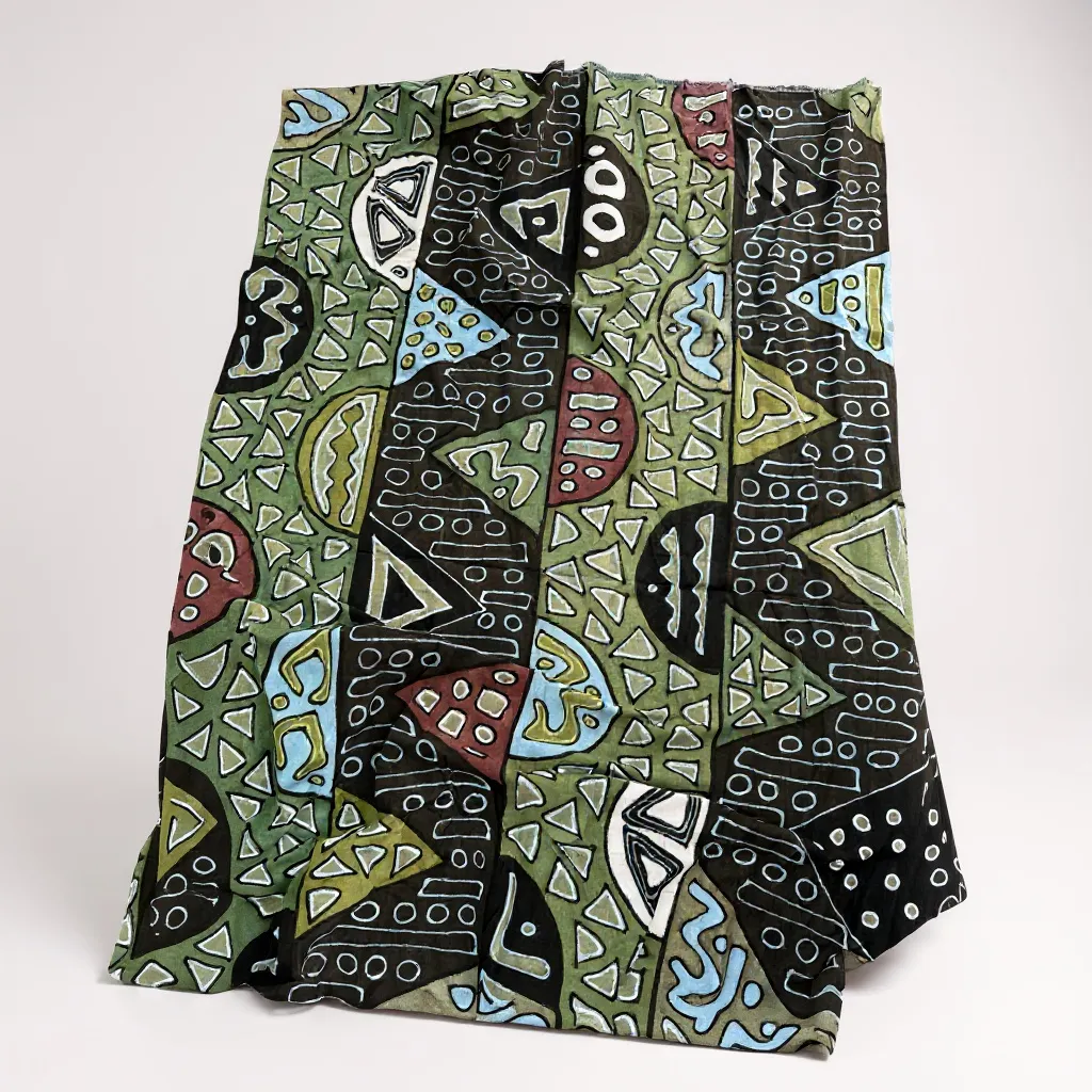 Earth Rhythm Mudcloth Textile – 78” x 44” (Handmade in Mali)