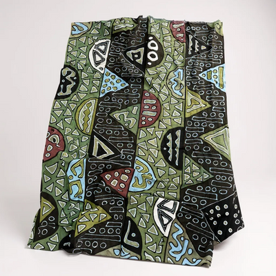 Earth Rhythm Mudcloth Textile – 78” x 44” (Handmade in Mali)