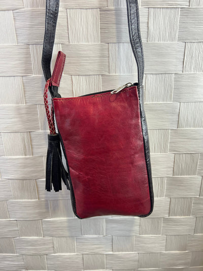 Handmade Leather Crossbody Bag for Phone and Small Accessories - Mali Craftsmanship (Wholesale)