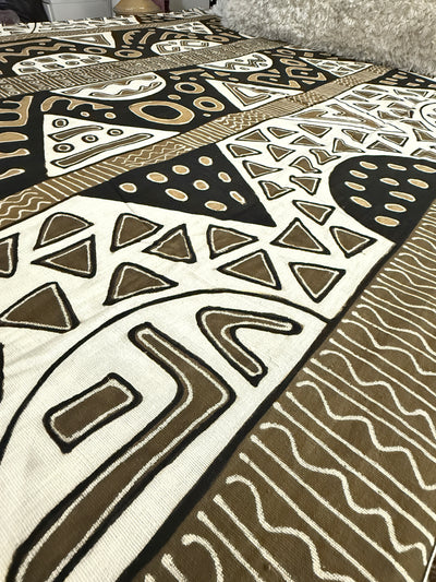 Nomad Dunes Mudcloth Blanket – 120” x 93”