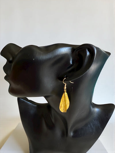Saramani “Fulani Petal Drop” Earrings – 1.5 Inch Handcrafted Brass Beauty