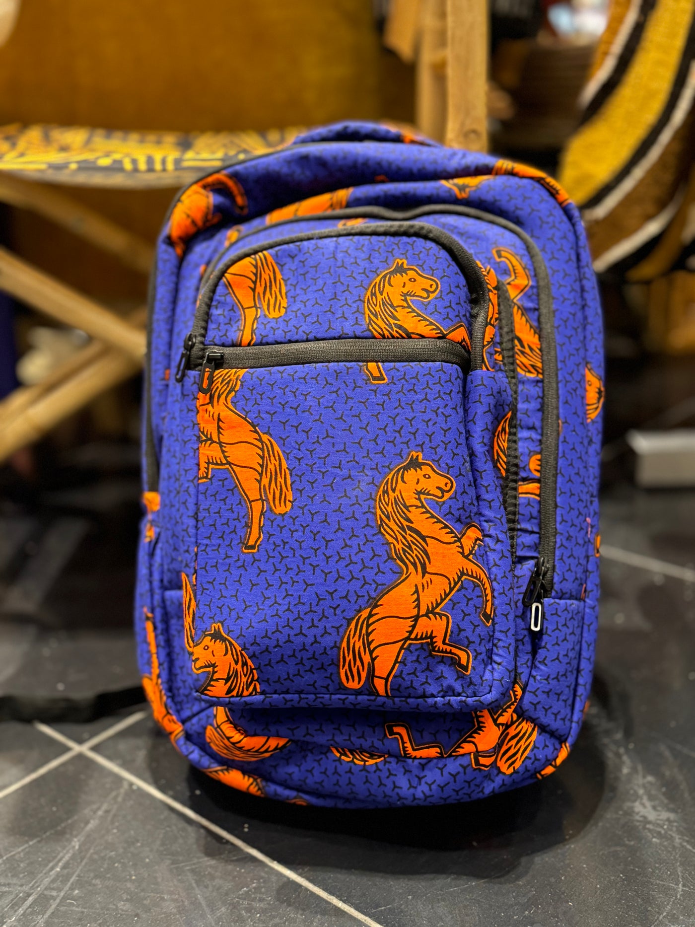 Vibrant African Print Backpacks - Perfect for Back to School