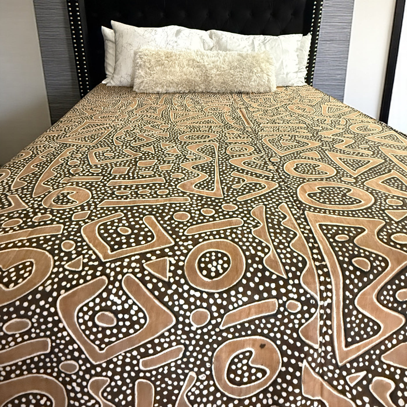 Desert Clay Mudcloth Blanket – 120” x 93”