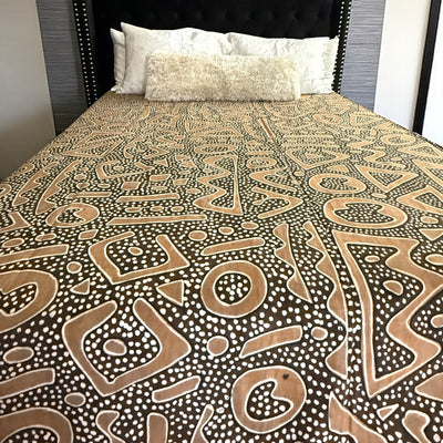 Desert Clay Mudcloth Blanket – 120” x 93”