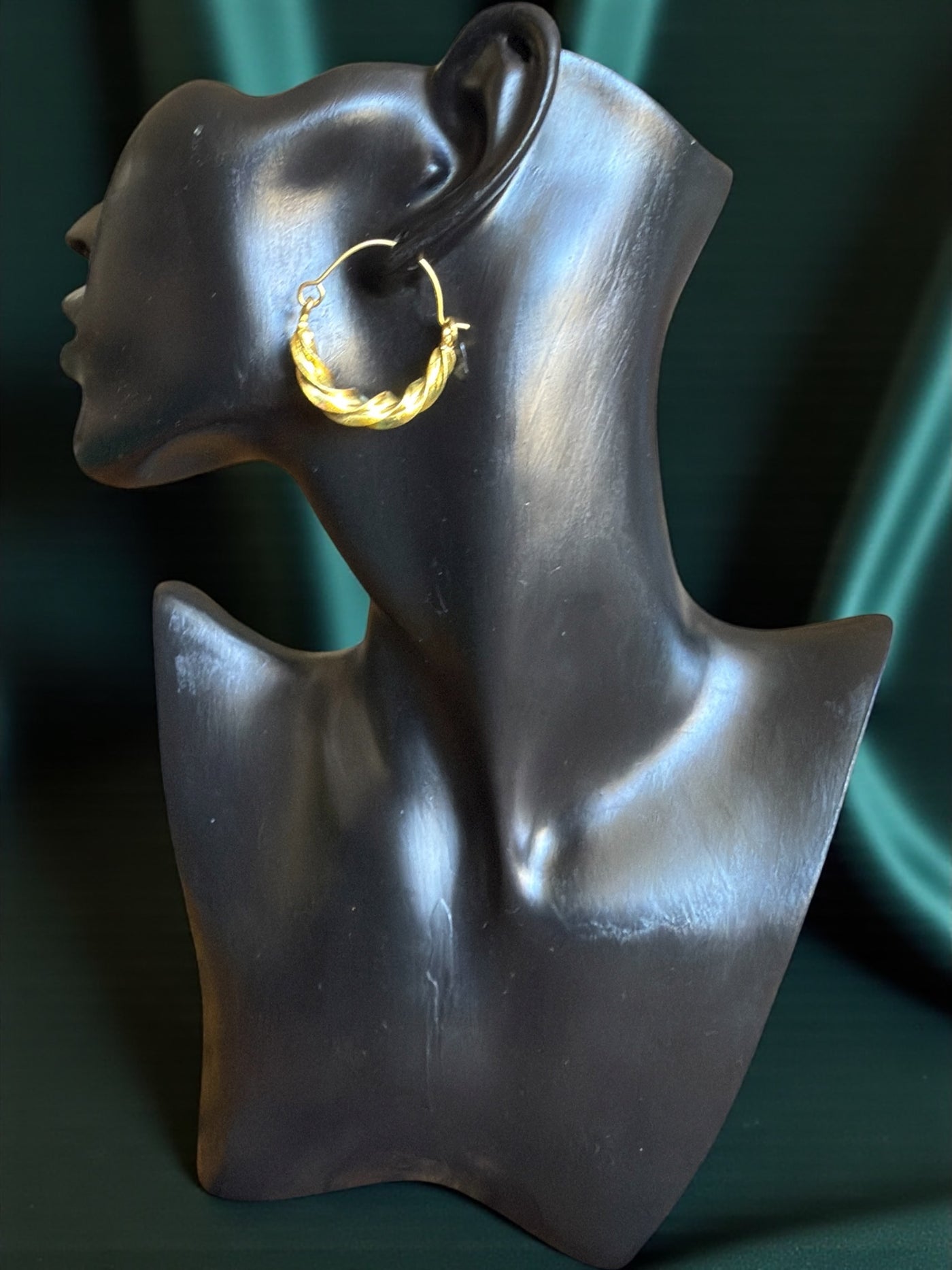 Slim Twisted Fulani Earrings – Handmade African Jewelry (1 Inch)