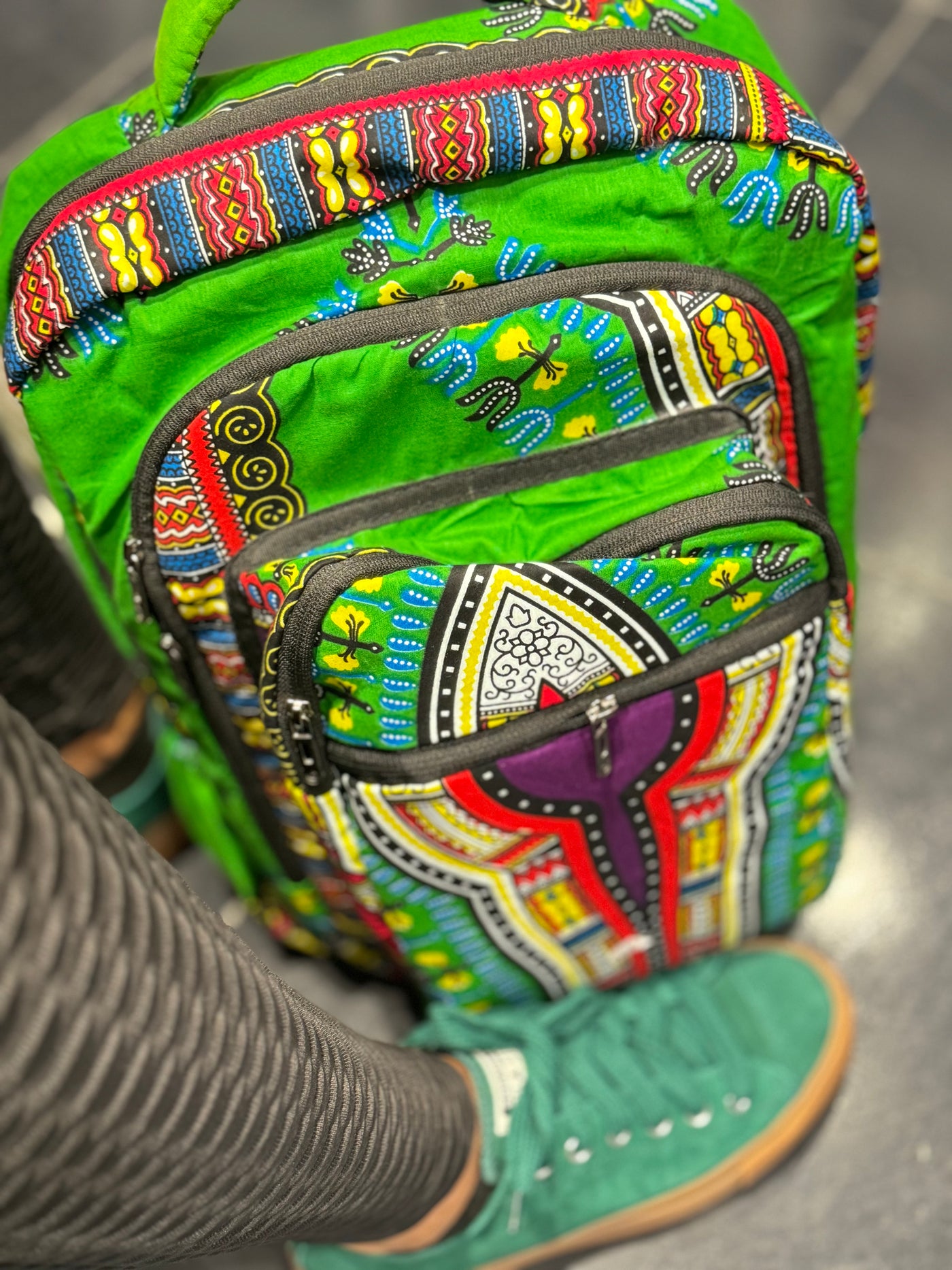 Vibrant African Print Backpacks - Perfect for Back to School