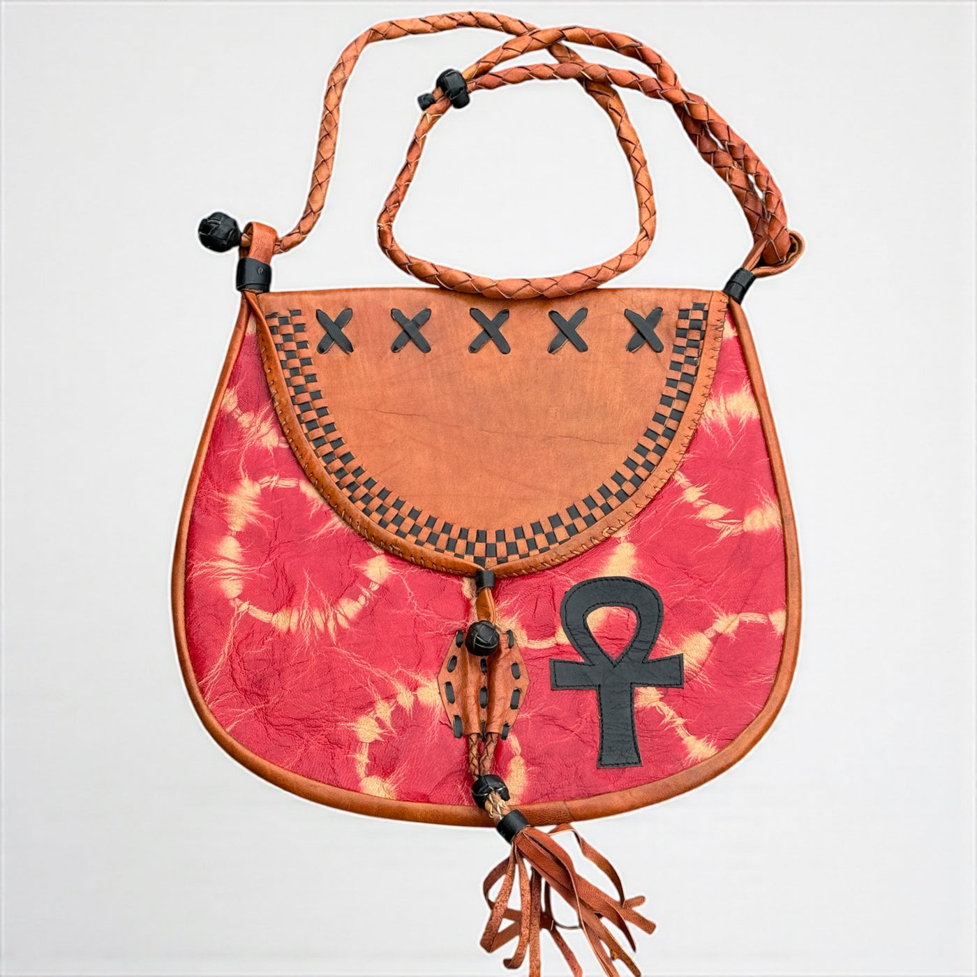 Mali Sunsets: Limited Edition Leather Messenger Bag 13”X14”
