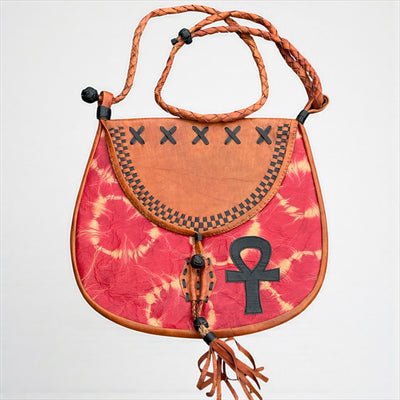 Mali Sunsets: Limited Edition Leather Messenger Bag 13”X14”