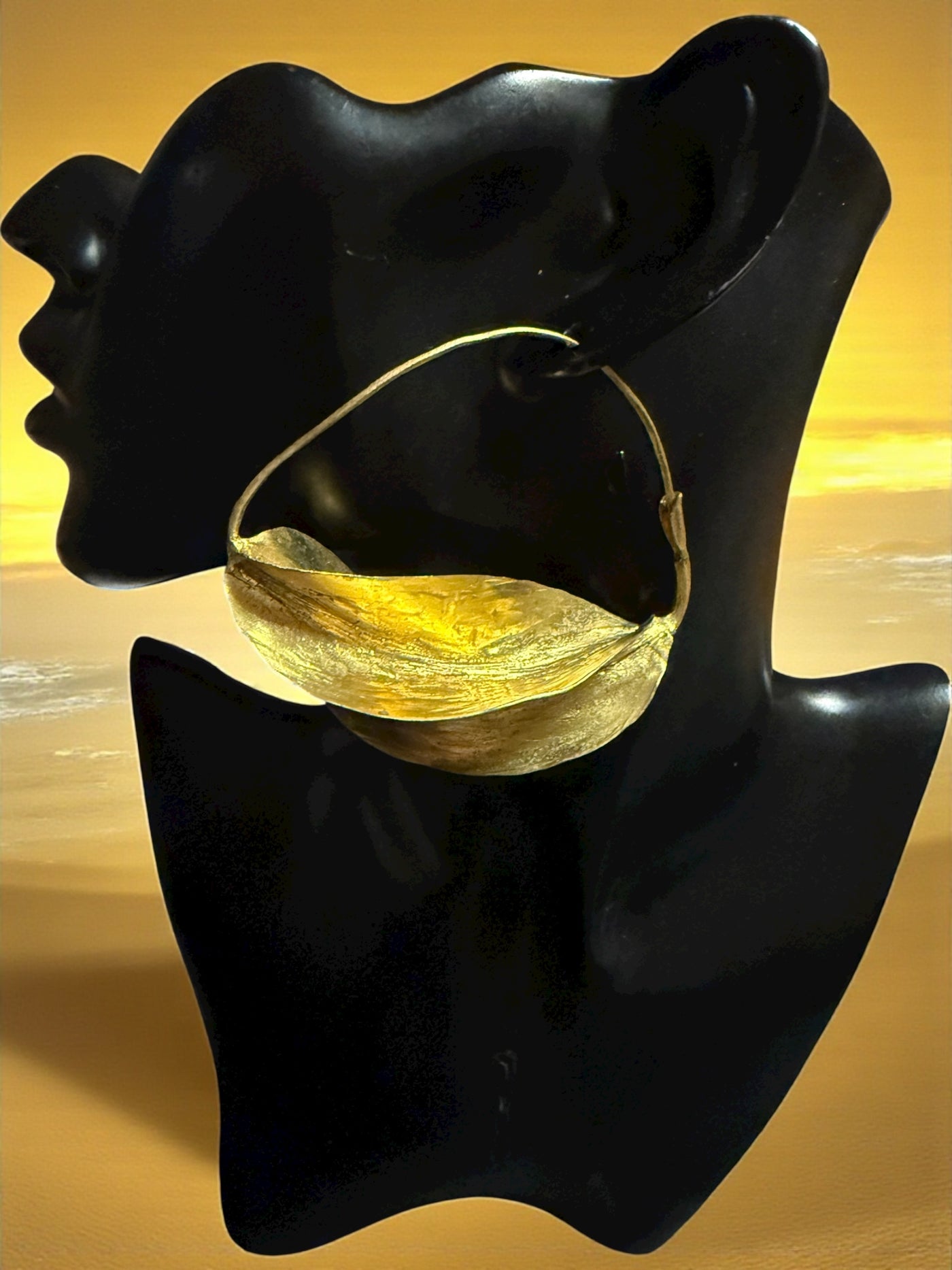 Classic Gold Plated Fulani Hoop Earrings – Multiple Sizes