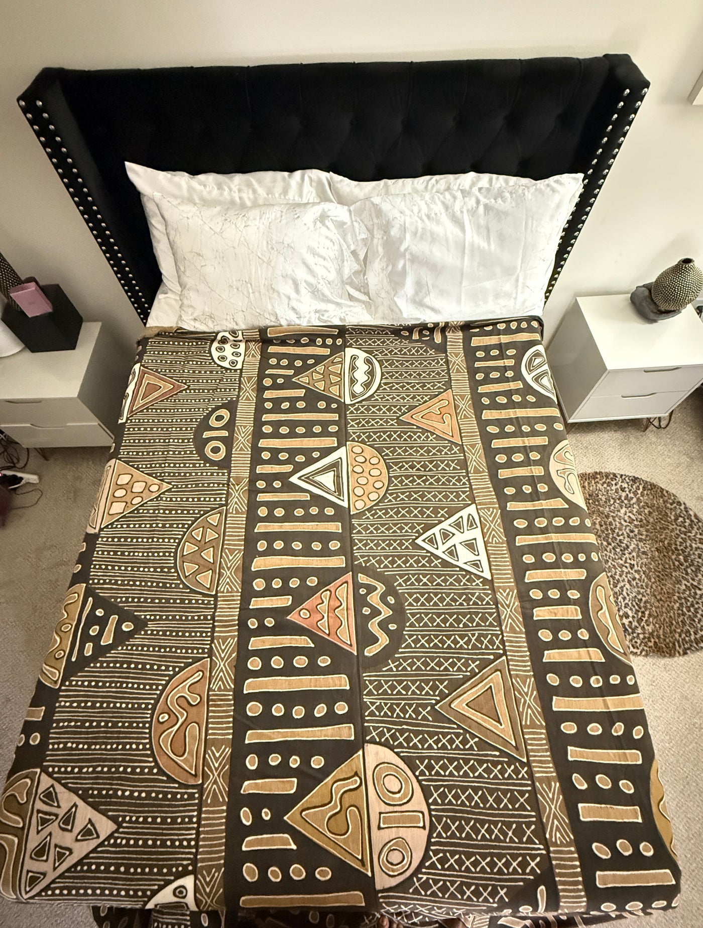 Tribal Earth Mudcloth Blanket – 120” x 93”