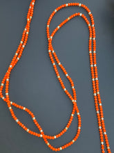 Load image into Gallery viewer, Adjoa’s Glimmer: Traditional Orange Waistbeads 45 Inches
