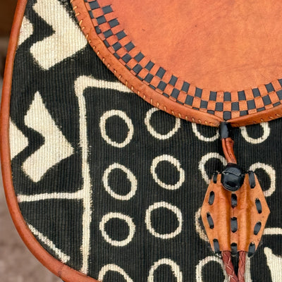 Mali Sunsets: Limited Edition Leather Messenger Bag 13”X14”