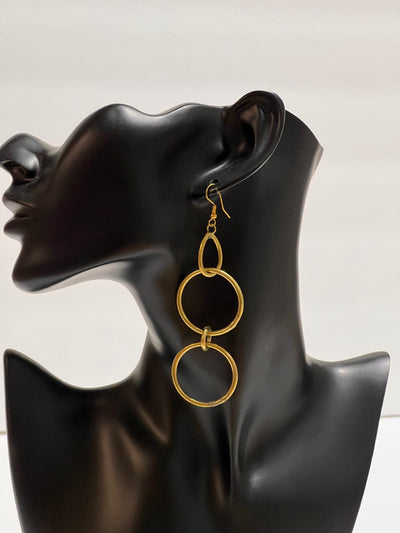 Handcrafted Kenya Brass Earrings - Unique African Design (Wholesale)