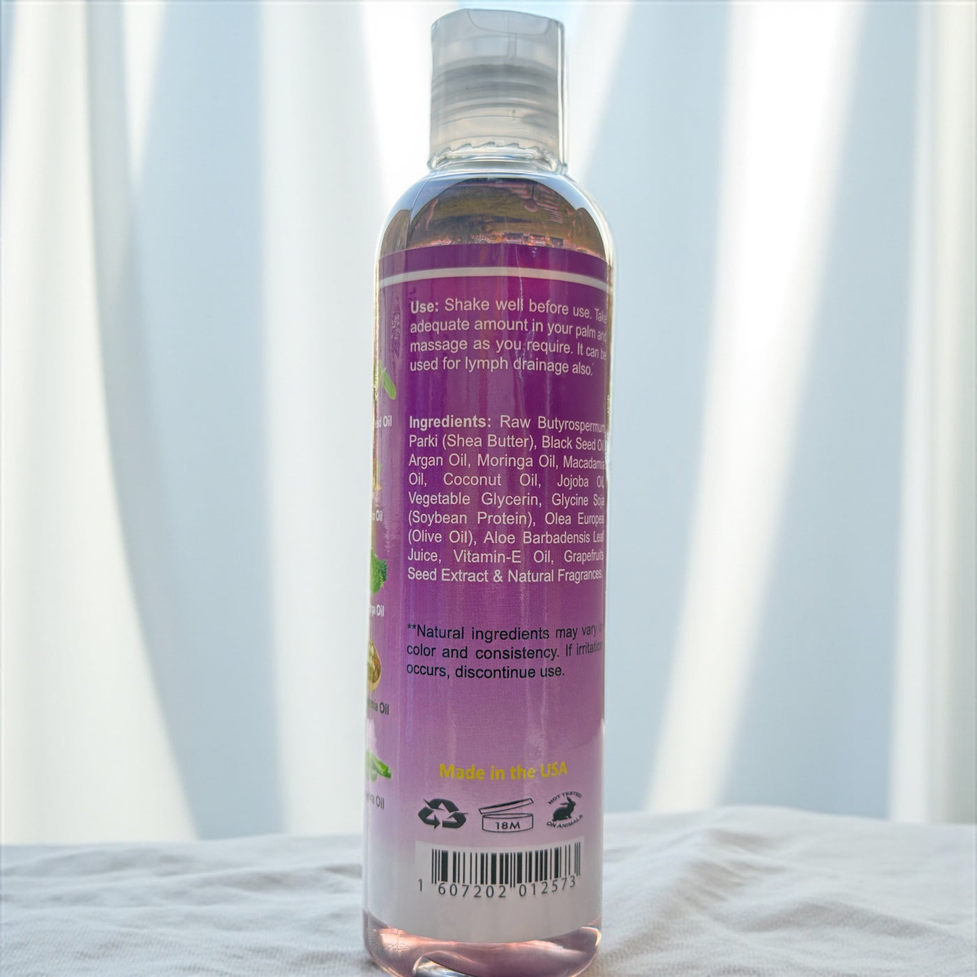 Black Seed Bath, Body & Massage Oil – With Argan, Macadamia, Moringa & Aloe Vera | Anti-Aging, Moisturizing & Soothing Skin Care