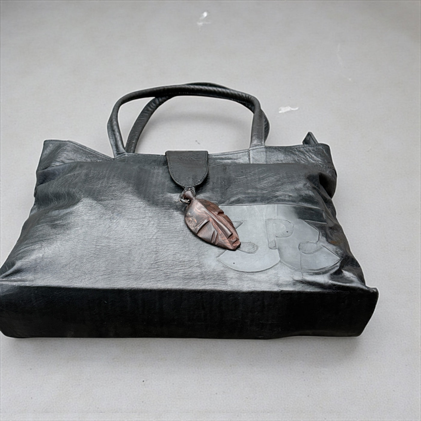 African Elegance: Unique Mali Leather Tote Bag