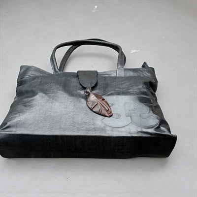 African Elegance: Unique Mali Leather Tote Bag