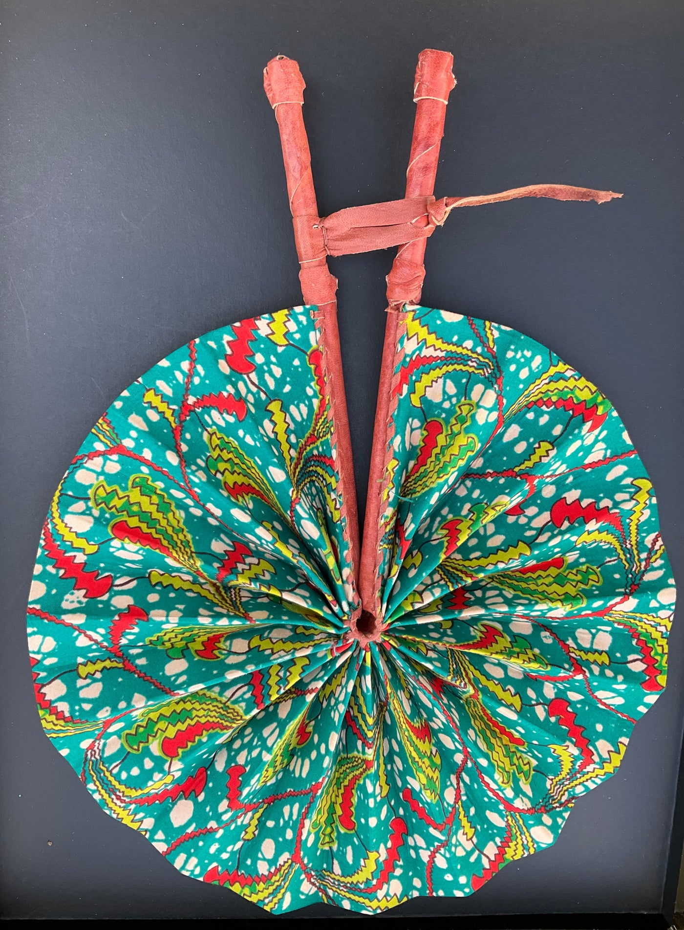 Authentic Ghanaian Breeze: Hand-Crafted Foldable Fans