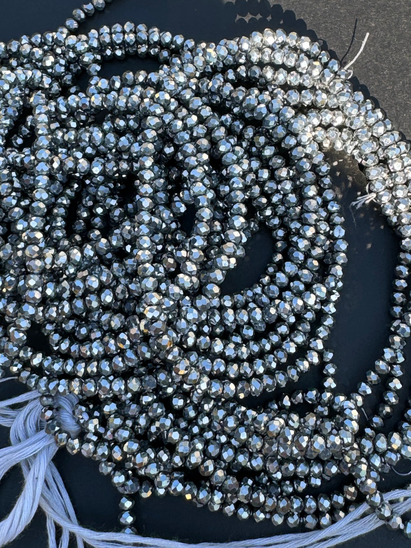 Chinara (God Receives) Authentic Ghana Silver Waistbeads 44 inches