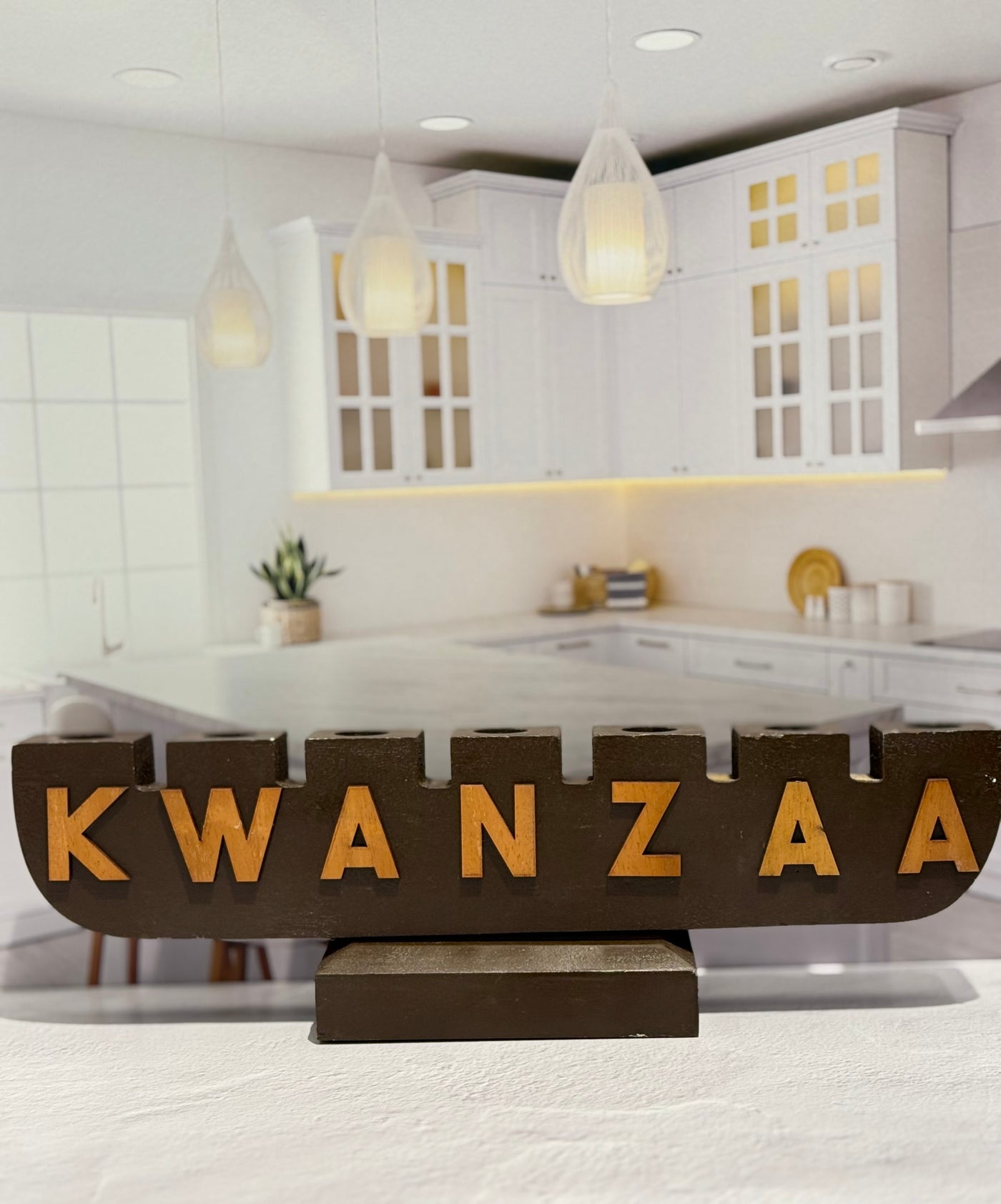 Handcrafted Kwanzaa kinara Candle Holders - Available in Two Stunning Colors