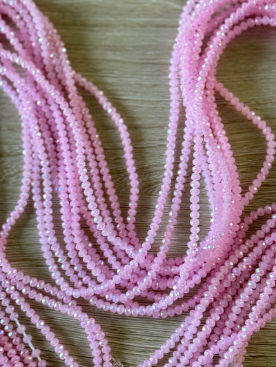 Pink crystal Waistbeads