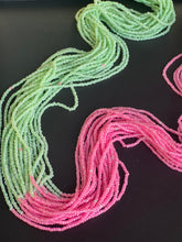 Charger l&#39;image dans la galerie, Two Tons Twenty Strands Green Pink Waistbeads
