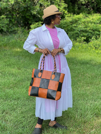 Tribal Essence: Handcrafted Mali Leather Bag (Wholesale)