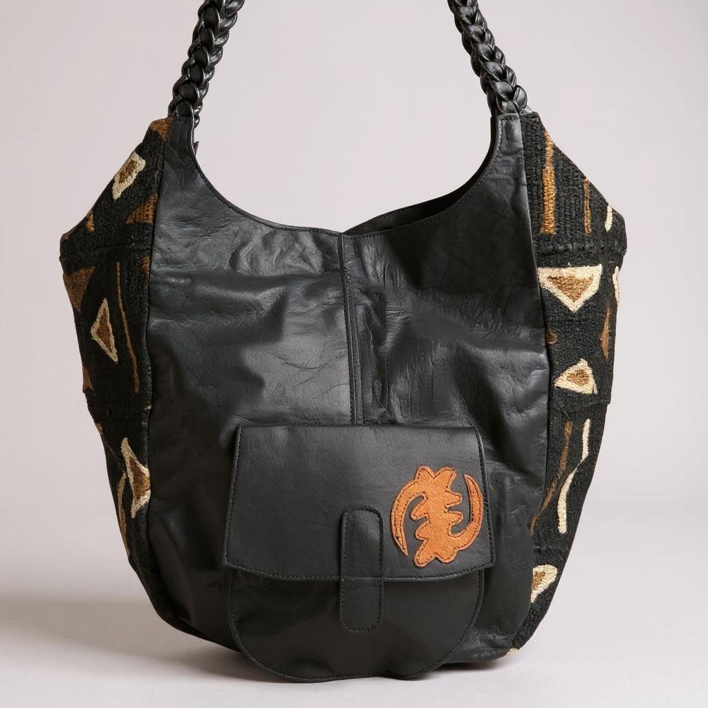 Tribal Essence: Handcrafted Mali Leather Bag