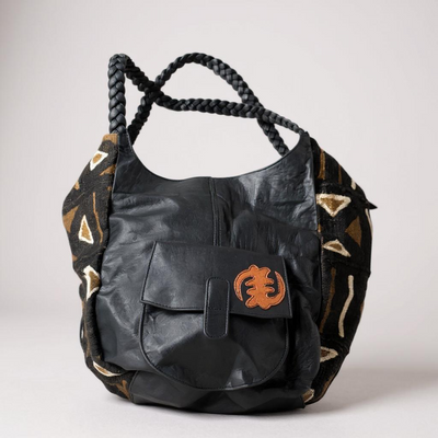 Tribal Essence: Handcrafted Mali Leather Bag